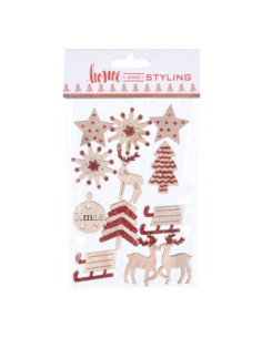 Sticker Hout Met Glitters...