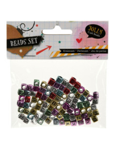 Kralenset Metallic Letters...