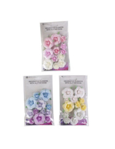 Papieren Bloemen met Glitters