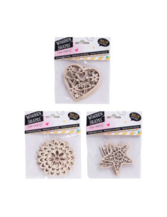 Houten Vormen Hobbyset 4st.