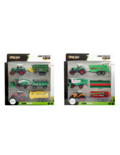 Metal Tractor met Aanhanger...