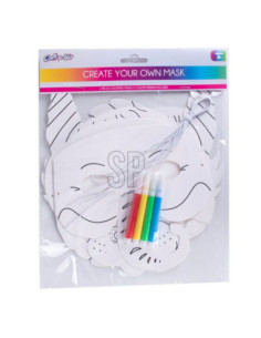 Dierenmaskers Kleuren met...