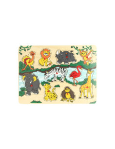 Houten Noppenpuzzel Wilde...