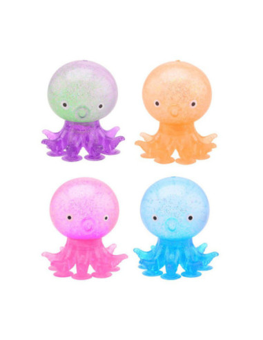 Octopus Stressbal met Zuignappen