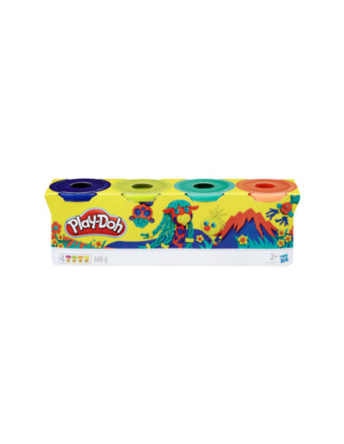 Play-Doh 4-Pack (Wilde Kleuren)