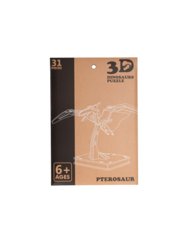 Houten 3D Puzzel Dinosaurus