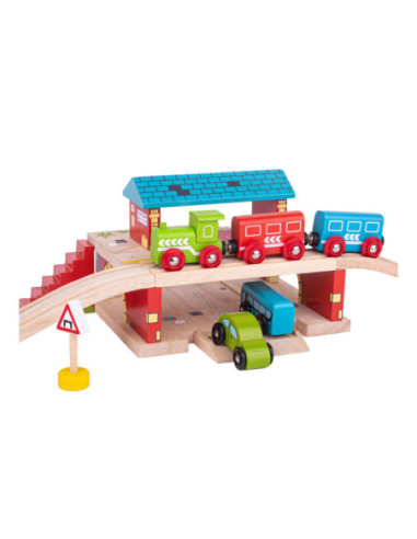 Bigjigs Houten Rails Bovengronds...