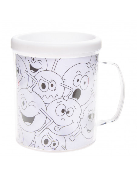 Kleur je Eigen Mok Lachgezicht