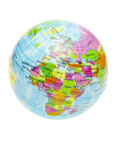 Stressbal Wereldbol 24st.