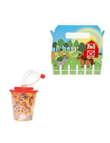 Menubox Met Beker Boerderij