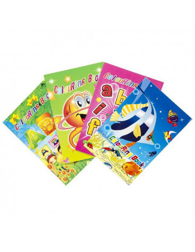 Kleurboek Met Stickers Groot 12st.