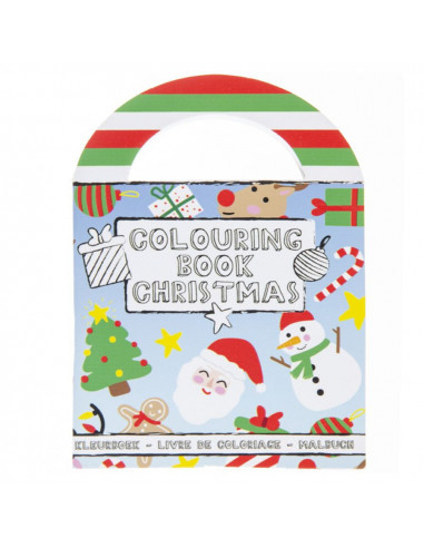 Kleurboek Met Stickers Kerstmis 48st.