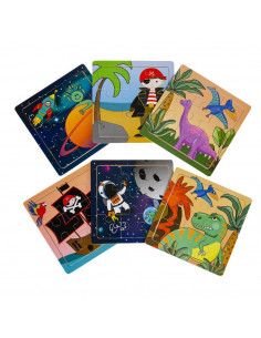 Houten Puzzel Stoer 24st.