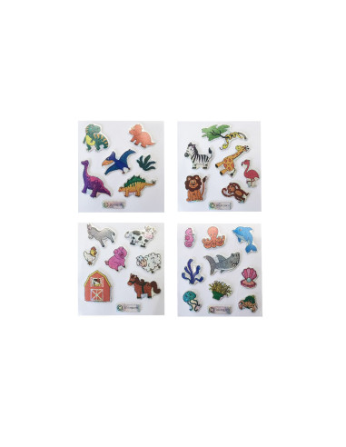 Stickers Wilde Dieren Glinsterend
