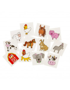 Tattoo Boerderij Dier 12st.