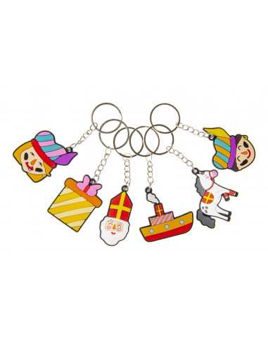 Sleutelhanger Sinterklaas 12st.