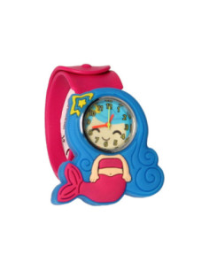 Klaparmband met Horloge -...