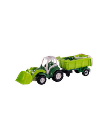 Cavallino XL Tractor Groen met Kiep-...