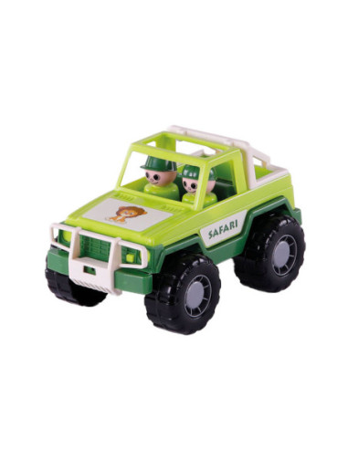 Cavallino Jeep Groen met 2 Speelfiguren