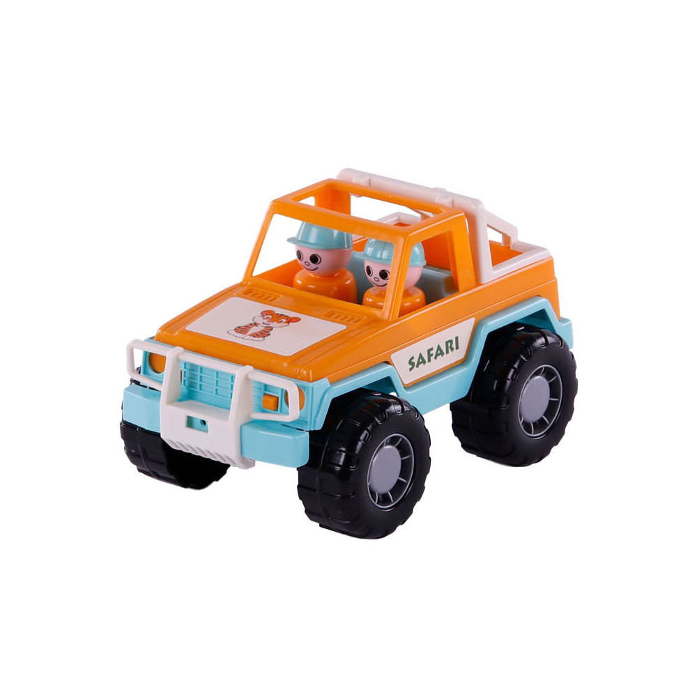 Cavallino Jeep Oranje met 2 Speelfiguren