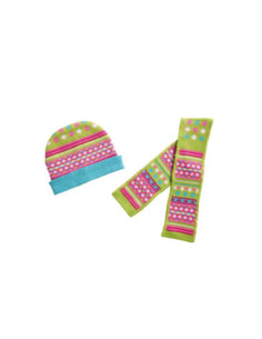 Poppen Muts en Sjaal 38-45 cm