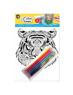 Kleuren op Nummer A4 - Leeuw