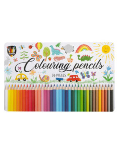 Kleurpotloden in Tinnenbox...