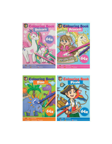 Kleurboek Thema's A5 Set van 12