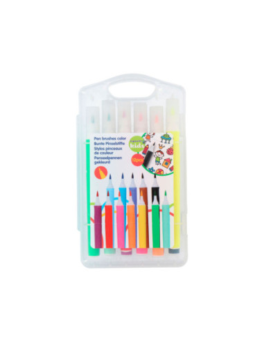 Penseelpen Gekleurd 12st.