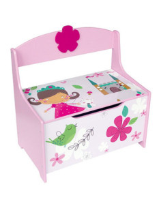 Houten Speelgoedbank Roze