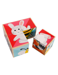 Houten Blokpuzzel Dieren...