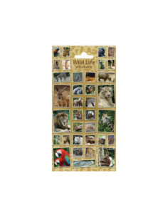 Stickervel Wilde Dieren
