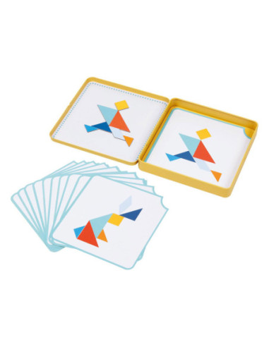 Goki Houten Tangram Spel in Blik