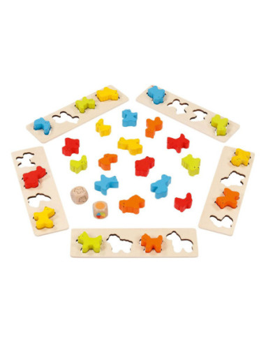 Goki Houten Sorteerspel Dieren 25dlg.