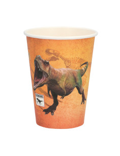 Bekertjes Papier T-Rex 8st.