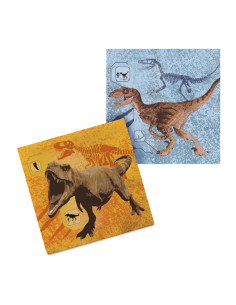 Servetten Papier T-rex 20st.