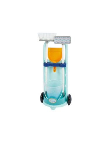 Ecoiffier Schoonmaak Trolley Blauw 5dlg.