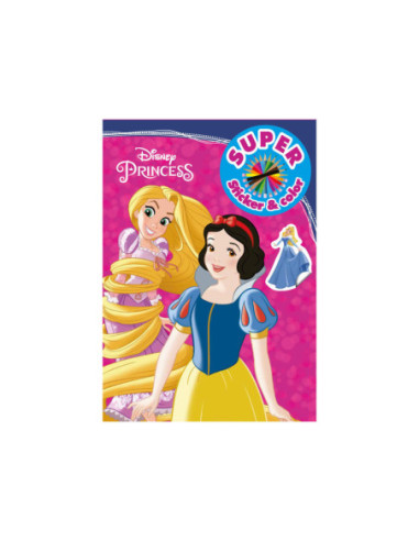 Disney Prinses Sticker & Color Kleurboek