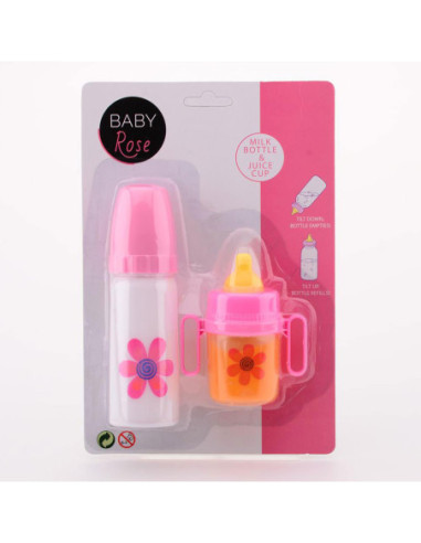 Baby Rose Zuigflessen 2st