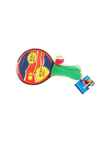 Beachballset Tweezijdig 4dlg.