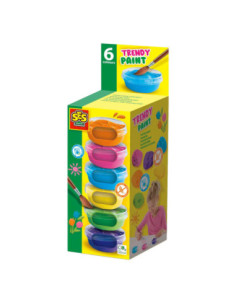 SES Plakkaatverf Trendy 6x45ml