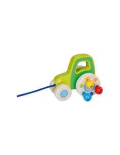 Goki Houten Trekfiguur Tractor