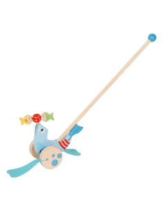 Goki Houten Duwfiguur Zeehond