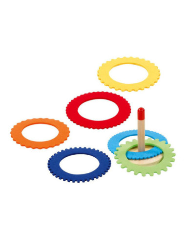 Goki Houten Ringwerpspel met 6 Vilt...