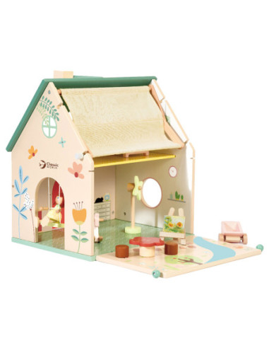 Classic World Houten Poppenhuisje met...