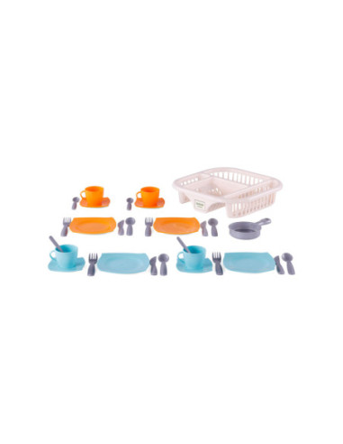 Cavallino Servies met Afwasrek Oranje...