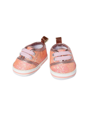 Poppenschoenen Glitter Sneakers Roze...