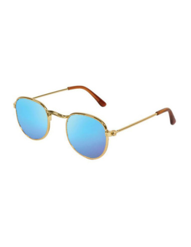 Poppen Zonnebril Goud Blauw Gespiegeld