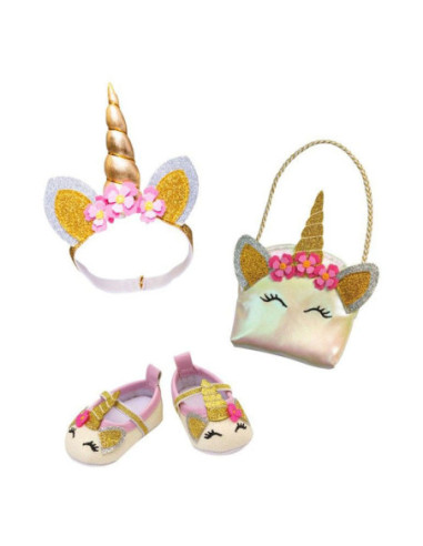 Poppen Accessoires Glitter Eenhoorn...
