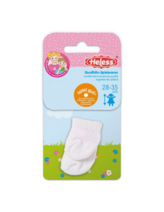 Poppensokken Wit 28-35 cm